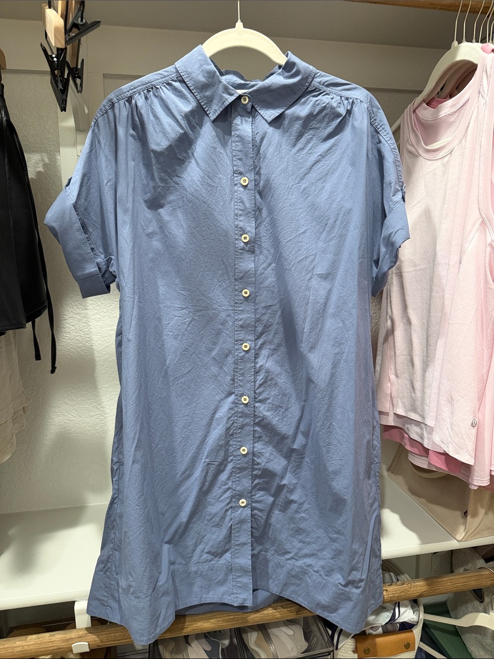 Madewell Light Blue Button-Up Collar Shirt